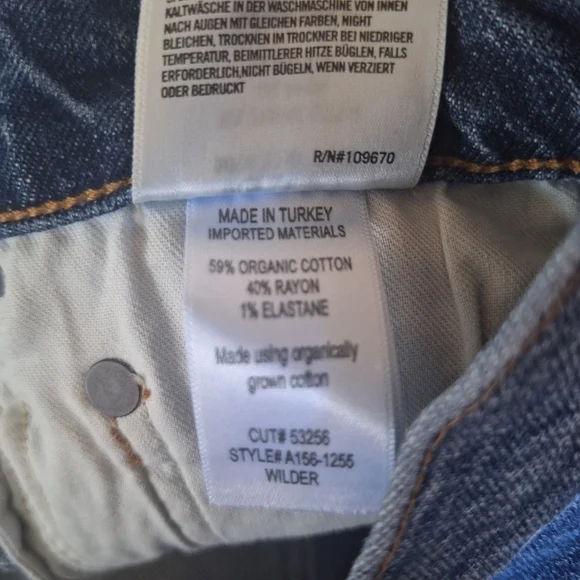 AGOLDE Wilder Jeans Hype Wash Zip Button Closure No Stretch Womens Size 24 - Picture 3 of 7